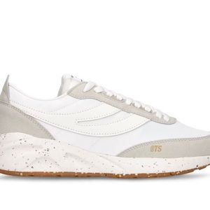 Superga slim vegan faux leather sneaker. NWT. Size 38.